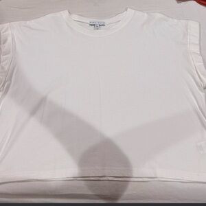 White cotton t-shirt size large NEVER WORN